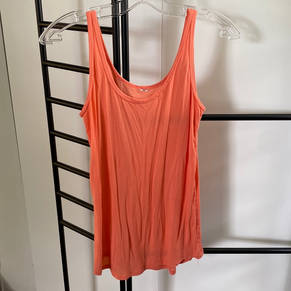 KIT AND ACE orange tank cashmere layering piece capsule wardrobe 8 minimalist